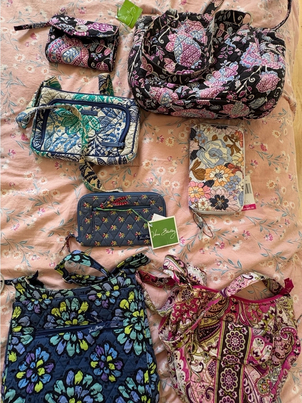 Vera Bradley Quilted Assortment bags and wallets. All wallets are new with tags.
